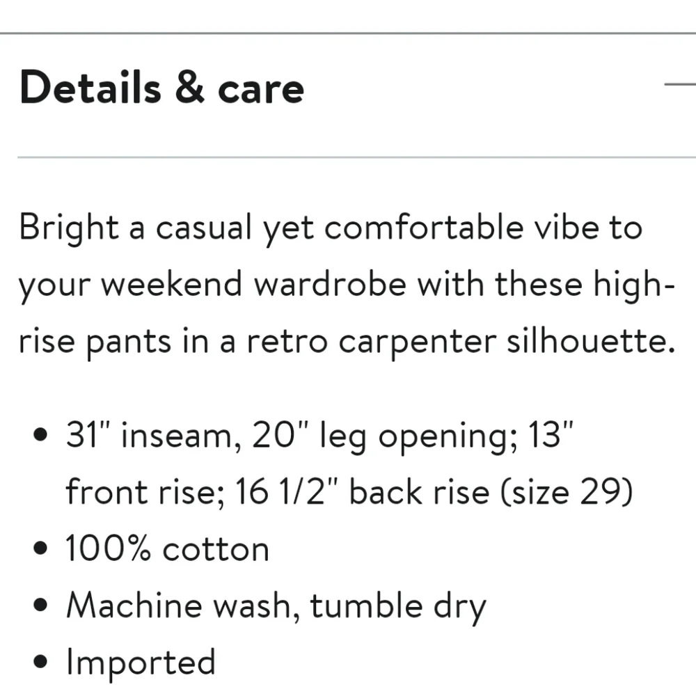 PACSUN carpenter pants size approx 29 color bone contrast thread detail - Picture 13 of 15